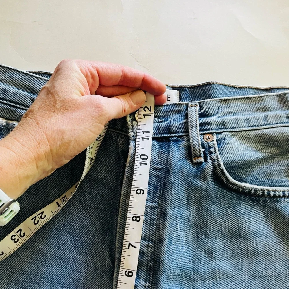 AGOLDE Cut Off Jean Shorts